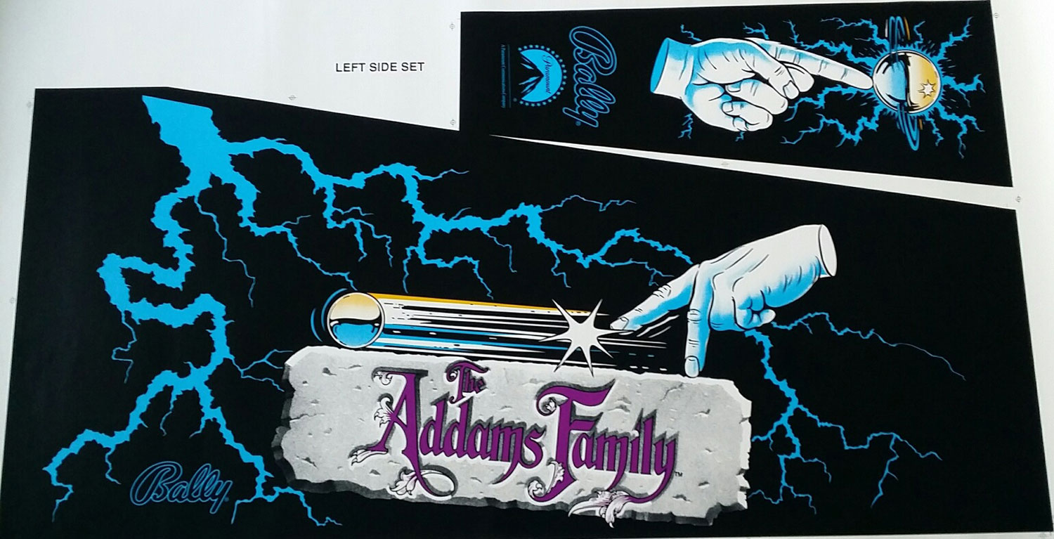 The Addams Family Cabinet Decal Set