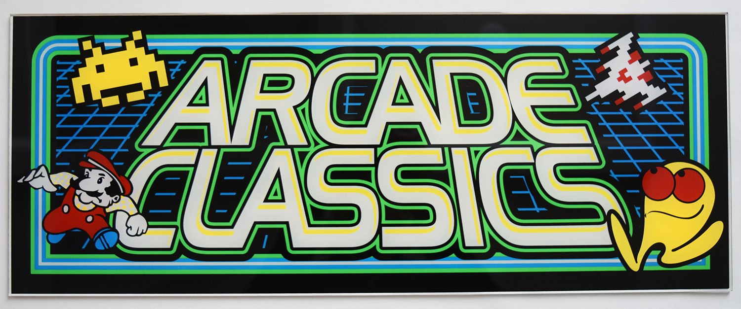 Multicade Retro Series Arcade Cabinet Game Graphic Artwork Marquee 