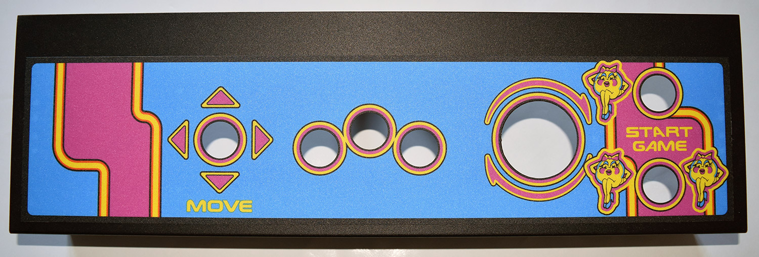 PERFECT! MS PACMAN multi game CPO Screen Printed with New Metal Panel 