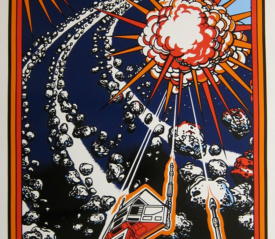 Asteroids Deluxe Mini Cabaret Side Art Set