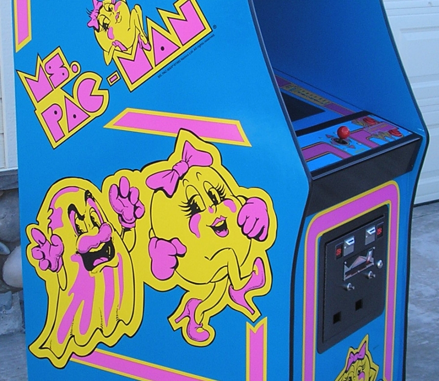 Ms. Pac-Man 3 Piece Decal Set (left, right and front)