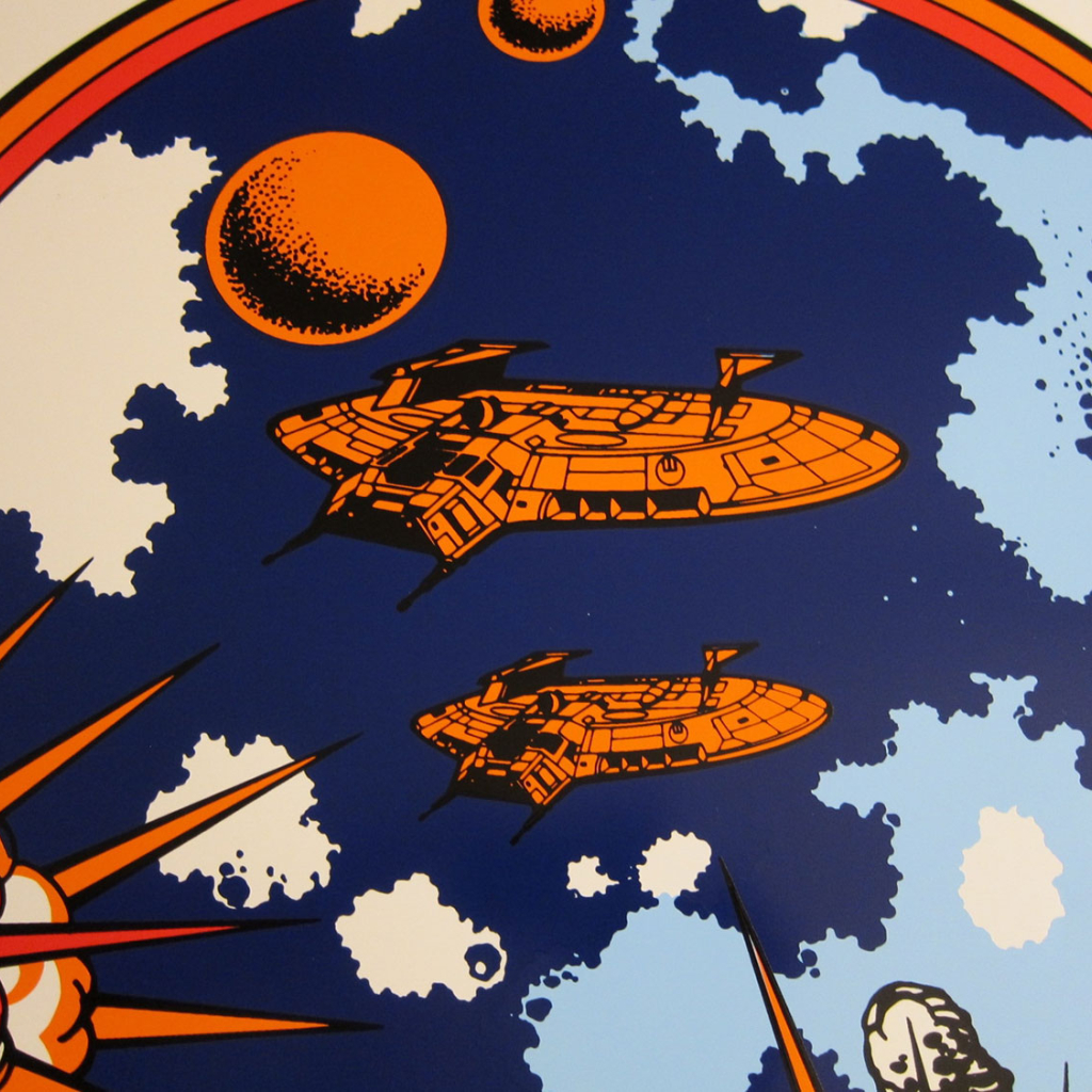 Asteroids Deluxe Mini Cabaret Side Art Set