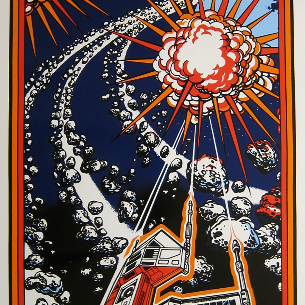 Asteroids Deluxe Mini Cabaret Side Art Set