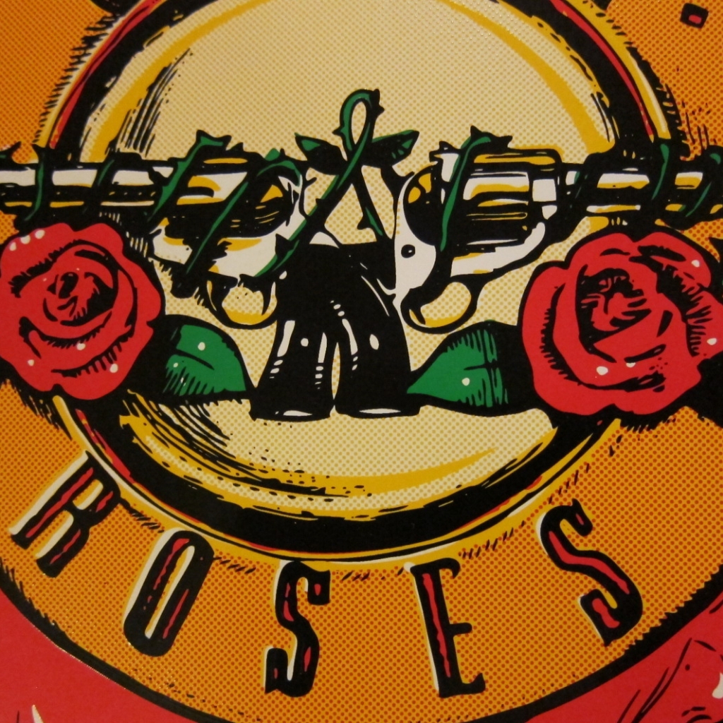 Guns N' Roses 5 Piece Cabinet Decal Set