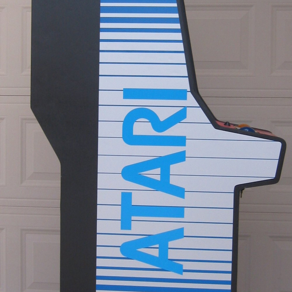 Custom Side Art Pour Borne Atari Dédiée – Motif Marble Madness, Reproduction Neuve