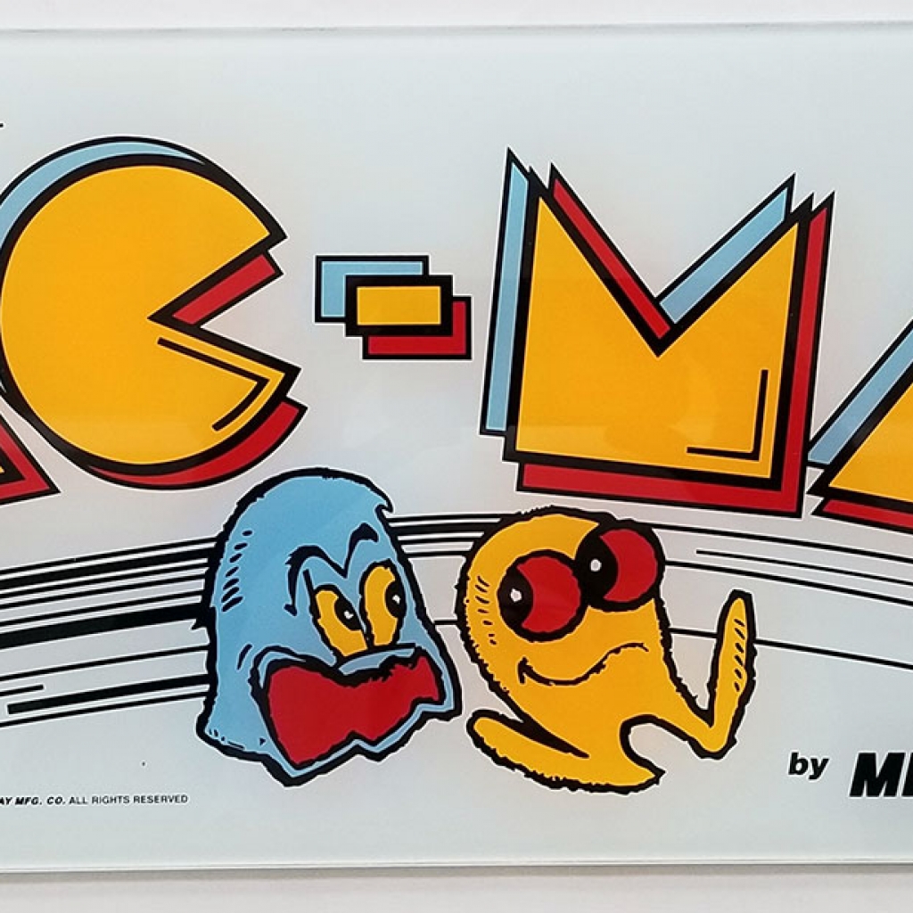 Pac-Man plexi marquee silkscreened 