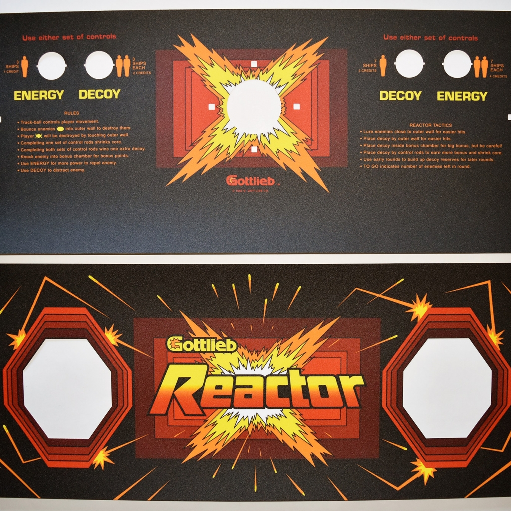 Reactor CPO, Speaker Grill Overlay and Side Art | Phoenix Arcade